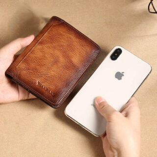 Portefeuille en cuir homme