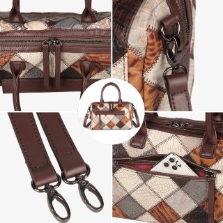 Sac a main cuir multicolore