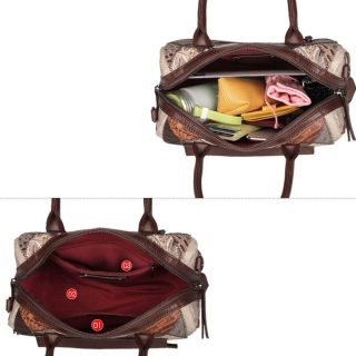 Sac a main cuir multicolore