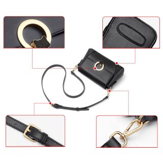 Sac a main noir cuir