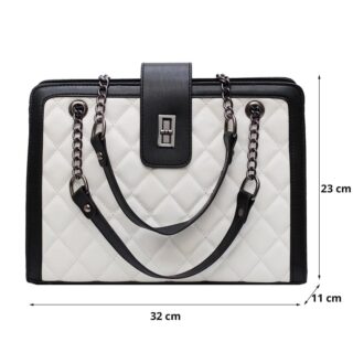 Sac à main noir et blanc