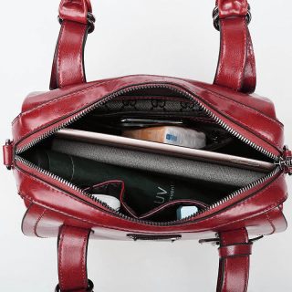 Sac a main rouge bordeau