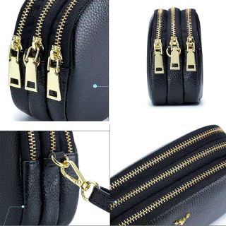 Sac bandoulière femme cuir noir