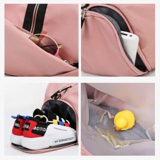 Sac de sport rose