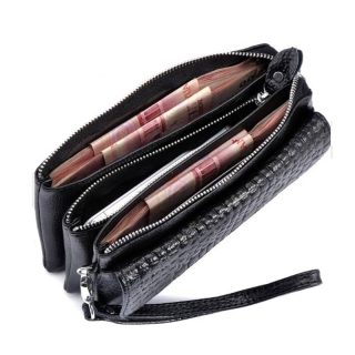Sac pochette cuir femme